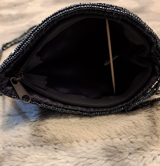 Blue & Silver Beaded Bag - Picture 6 of 7